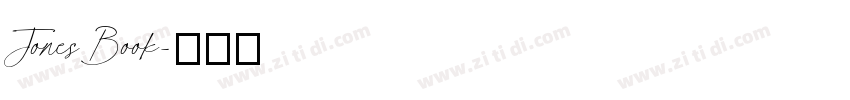 Jones Book字体转换